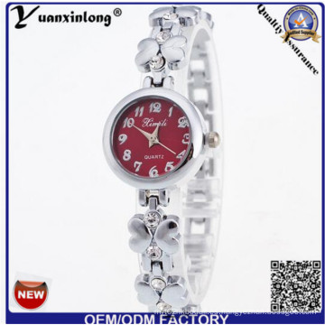 Yxl-410 Nueva Moda Damas Cuarzo Aleación Pulsera Reloj Cuarzo Elegante Reloj Mujeres